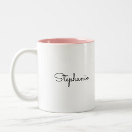 Bonjour! Blume im Frühjahr Ostern Zweifarbige Tasse