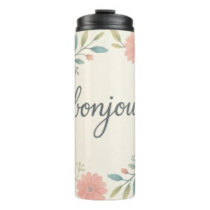 Bonjour Blumenthermalbecher Thermosbecher