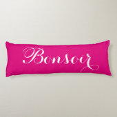 Bonjour Bonsoir Kissen (Rückseite)