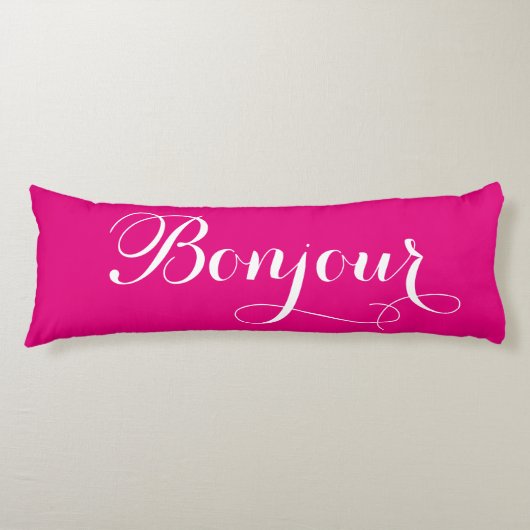 Bonjour Bonsoir Kissen (Vorderseite)