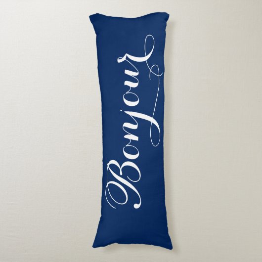 Bonjour Bonsoir Kissen (Vorderseite Vertikal)