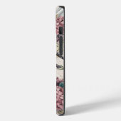 Bonjour Botanical french artwork Cute bird Grunge Case-Mate iPhone Hülle (Rückseite / Links)
