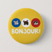 Bonjour! Button (Vorderseite)