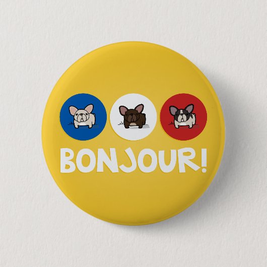 Bonjour! Button (Vorderseite)