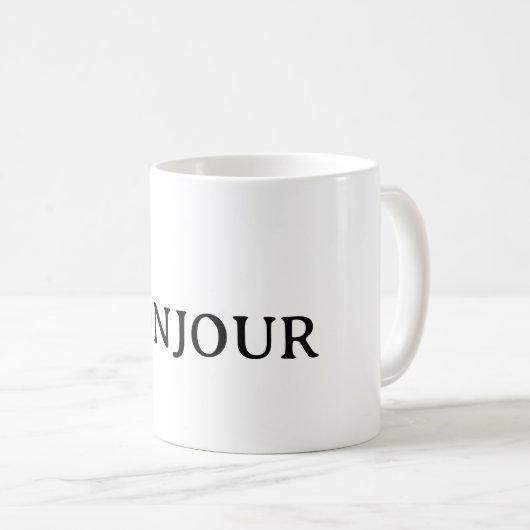 BONJOUR Classic Mug, 11 oz Kaffeetasse (VorderseiteRechts)