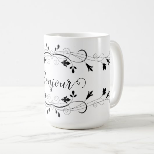 Bonjour Classic Tasse (VorderseiteRechts)