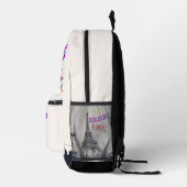 Bonjour Colorful Paris Bedruckter Rucksack (Rechts)