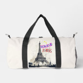Bonjour Colorful Paris Duffle Bag (Vorderseite)