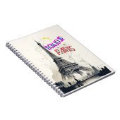 Bonjour Colorful Paris Notizblock (Rechte Seite)