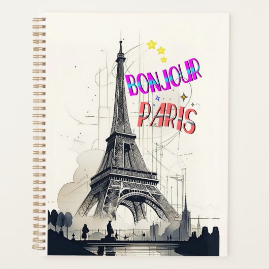 Bonjour Colorful Paris Planer (Vorderseite)