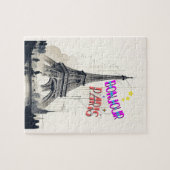 Bonjour Colorful Paris Puzzle (Horizontal)