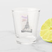 Bonjour Colorful Paris Schnapsglas (Rückseite)