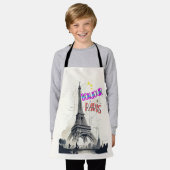 Bonjour Colorful Paris Schürze (Getragen)