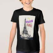 Bonjour Colorful Paris Tri-Blend Shirt (Vorderseite)