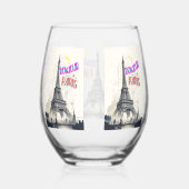 Bonjour Colorful Paris Weinglas Ohne Stiel (Rechts)