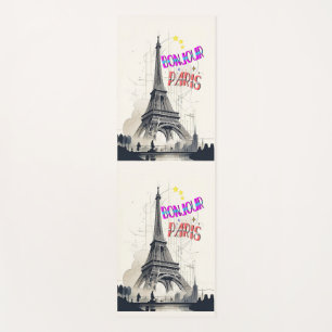 Bonjour Colorful Paris Yogamatte
