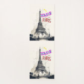 Bonjour Colorful Paris Yogamatte (Rückseite)