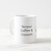 Bonjour Croissant & Kaffee Kaffeetasse (Vorderseite Links)