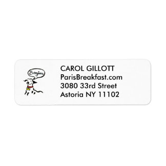 BONJOUR DOG Label