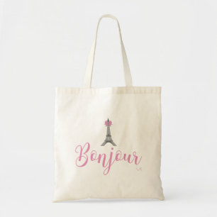 Bonjour-Eiffel Tower Bow Unique Tragetasche