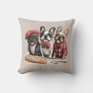 Bonjour Französische Bulldoggen Kissen