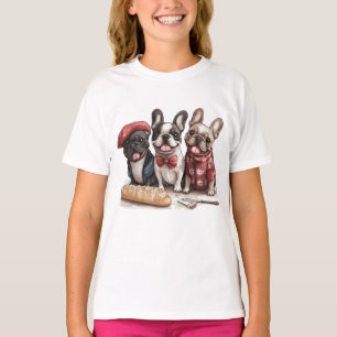 Bonjour Französische Bulldoggen T-Shirt