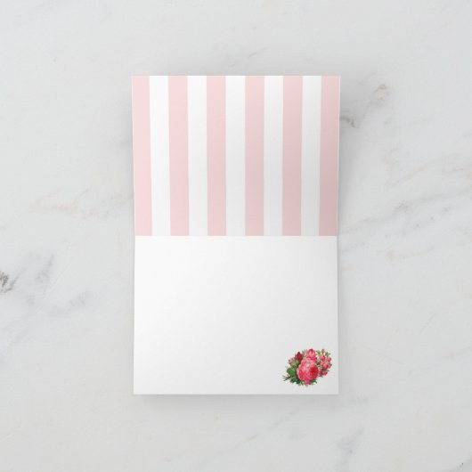 Bonjour, französische Inspirierte Karte (Innenseite)