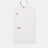 Bonjour French Bulldogs Geschenkanhänger (Rückseite)