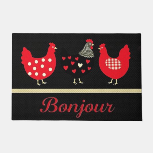 Bonjour Fußmatte (Vorderseite)