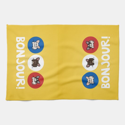 Bonjour! Handtuch (Horizontal)