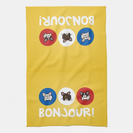 Bonjour! Handtuch (Vertikal)