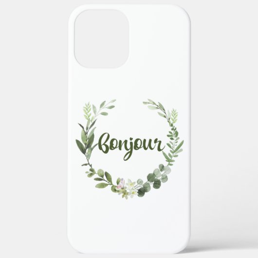 Bonjour Hello French Case-Mate iPhone Hülle (Rückseite)