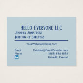 Bonjour Hello Languages World Colorful (Rückseite)