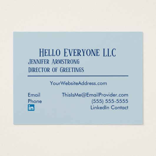 Bonjour Hello Languages World Colorful (Rückseite)