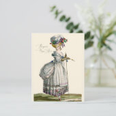 Bonjour Hello Marie Antoinette Fashion Gruß (Stehend Vorderseite)