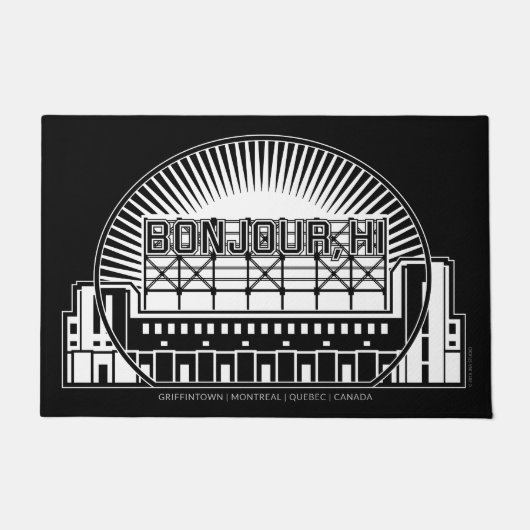 Bonjour, HI Door Mat Fußmatte (Vorderseite)