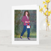 Bonjour-Hi LeeMarie's Creative Design Karte (Gelbe Blume)