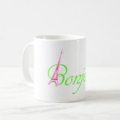 Bonjour Kaffeetasse (Vorderseite Links)