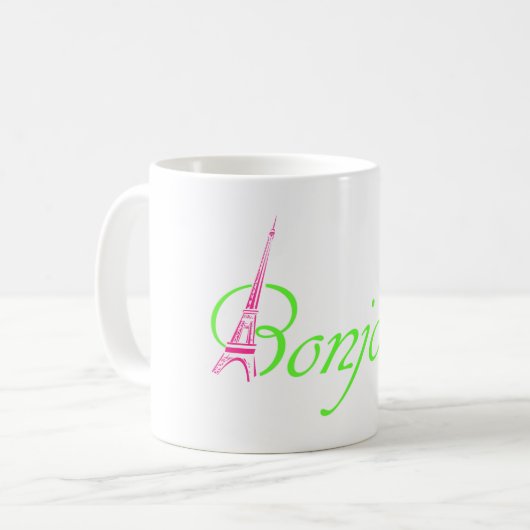 Bonjour Kaffeetasse (Vorderseite Links)