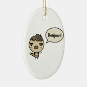 Bonjour! Keramikornament (Rechts)