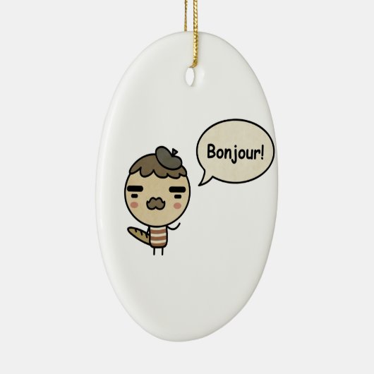 Bonjour! Keramikornament (Rechts)