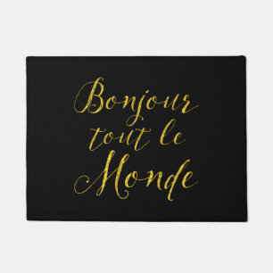 Bonjour Kundenwerber Le Monde - hallo jeder! Fußmatte