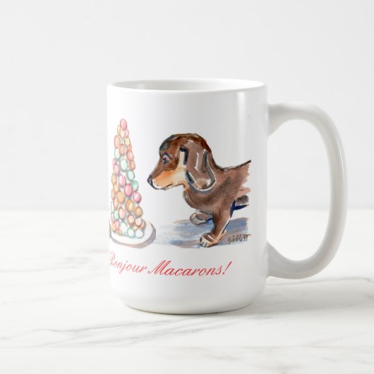 Bonjour Macarons Tasse (Rechts)
