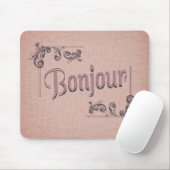 Bonjour Mausunterlage Mousepad (Mit Mouse)