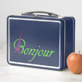 Bonjour Metall Lunch Box (Beispiel)