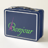 Bonjour Metall Lunch Box (Rückseite)