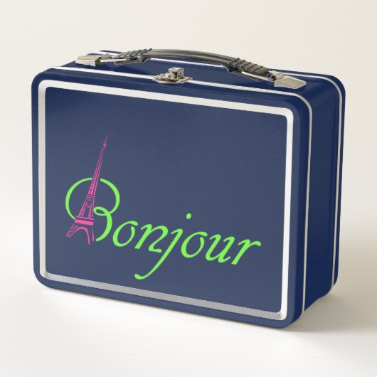 Bonjour Metall Lunch Box (Vorderseite)