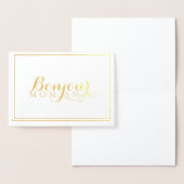 Bonjour Mon Ami French Folienkarte (Anzeige)