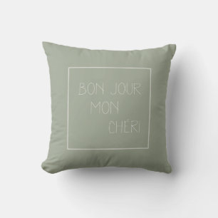 Bonjour Mon Chéri - Hello Darling - Französisch Kissen