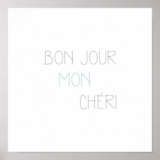 Bonjour Mon Chéri II Poster (Vorne)